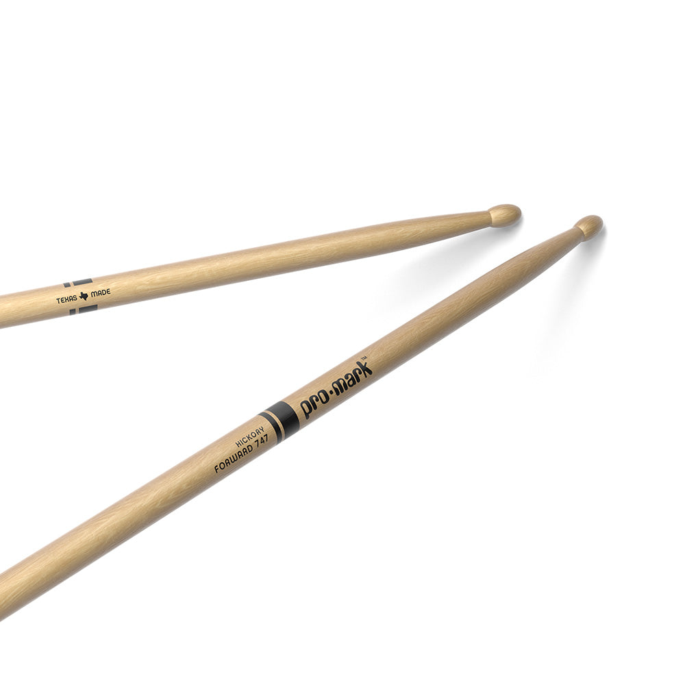 D'Addario TX747W Hickory 5A Wood Tip 747 Drumstick-drum sticks-Daddario-Hermes Music