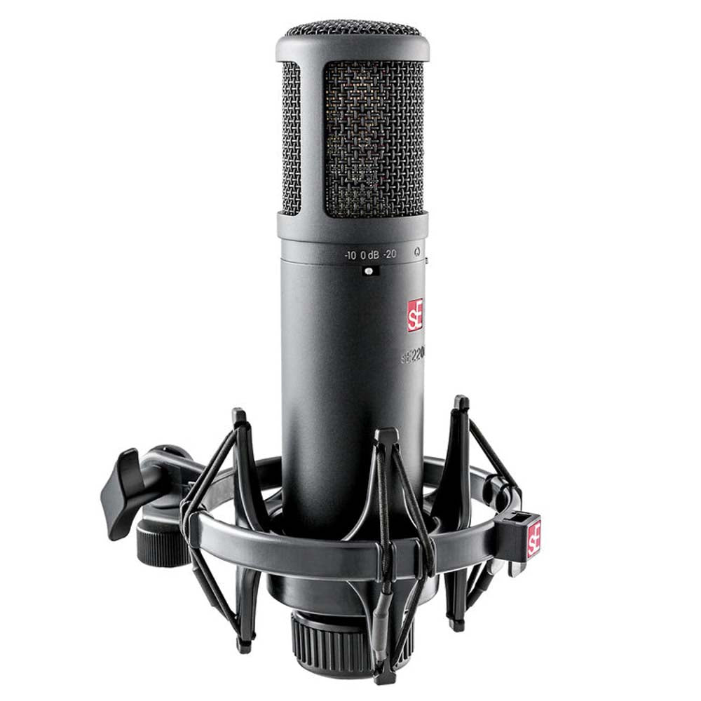 sE Electronics sE2200 Large Diaphragm Condenser Microphone with Shockmount & Filter-microphone-SE Electronics- Hermes Music