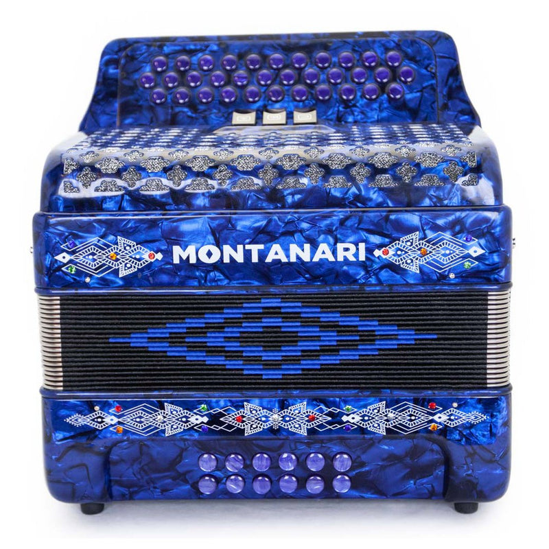Montanari 3412 Accordion 3 Switches EAD Blue